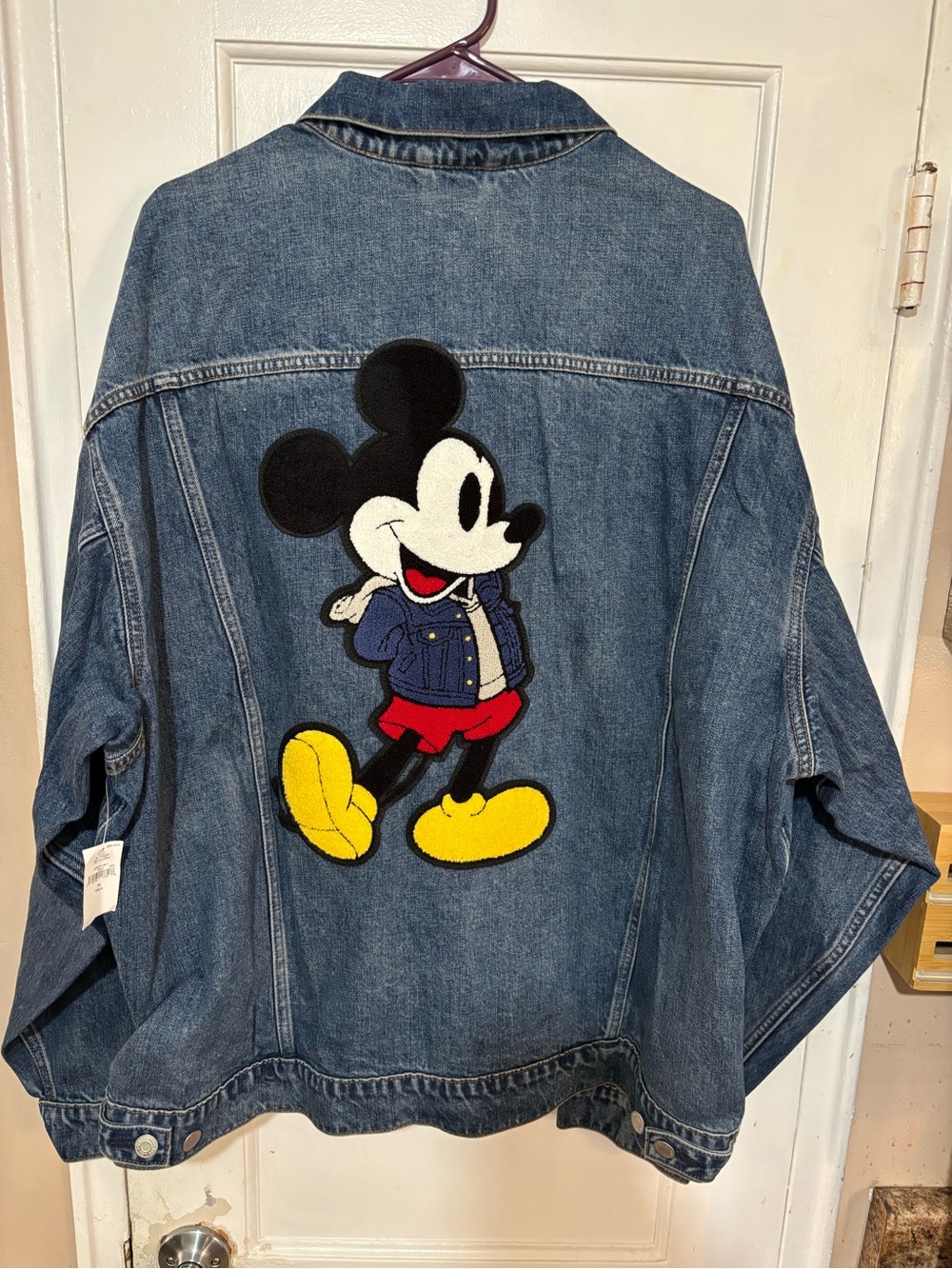 GAP X MICKEY MOUSE DISNEY JEAN JACKET AND HAT SET.